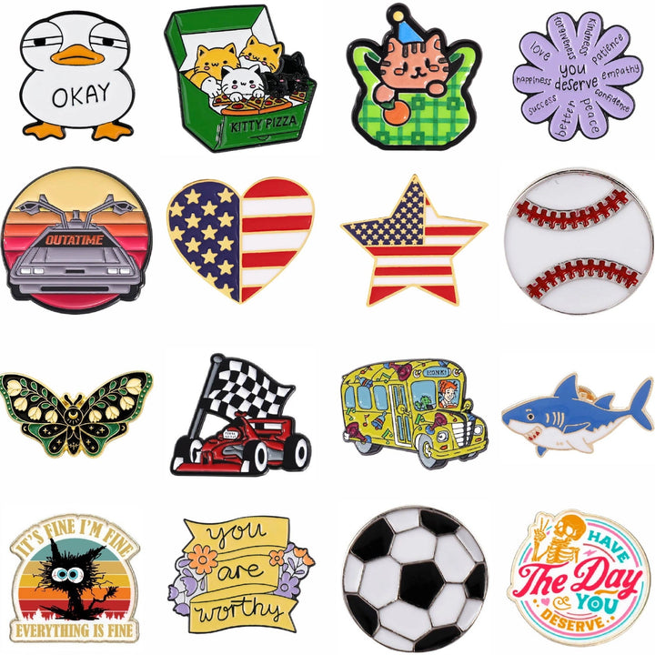 Adorable Decorative Pins and Badges in a Variety of Styles Sokidsun