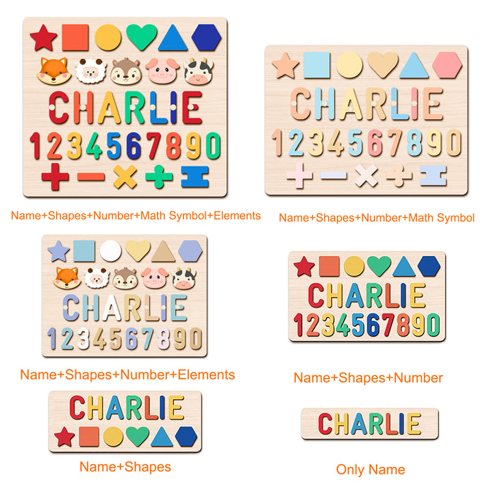 Personalized Educational Wooden Name Puzzle