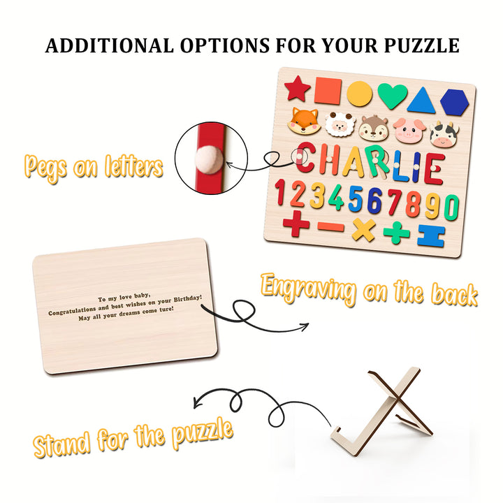 Personalized Education Wooden Name Puzzle-Accessories