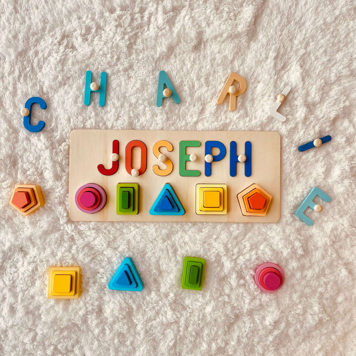 Personalized Wooden Baby Name Stacking Toy