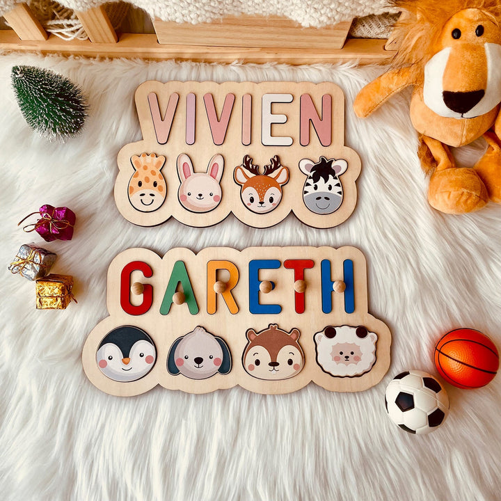 Four Animal Names Puzzle “VIVIEN” And "GARETH""