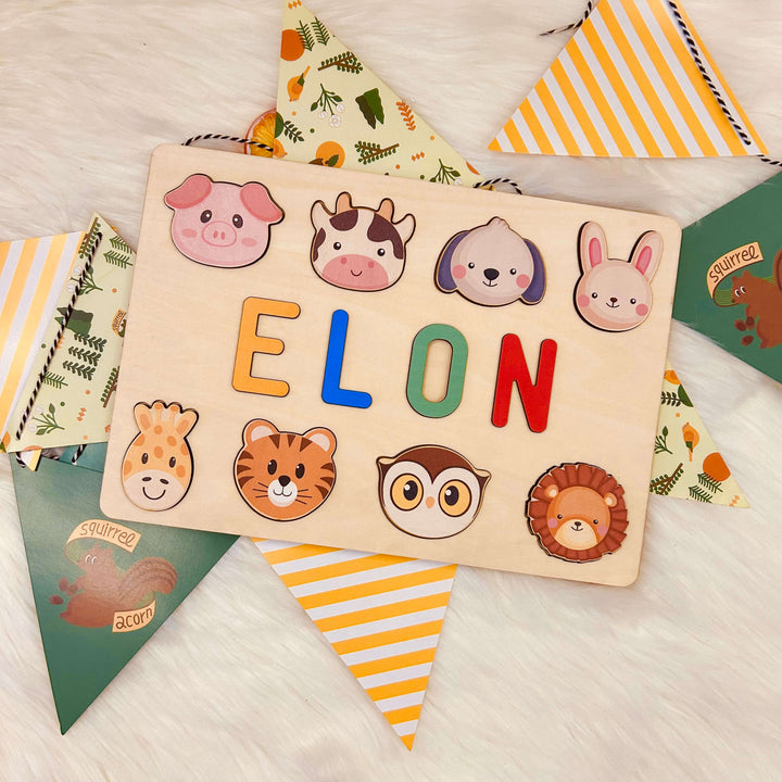 Christmas Gift-Animal Name Puzzle “ELON”