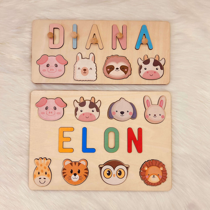 Animal Name Puzzle-“DIANA” And "ELON"