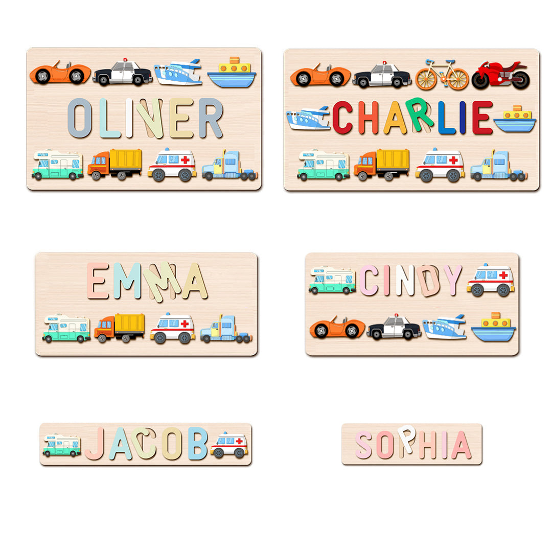 Traffic Name Puzzle-Style