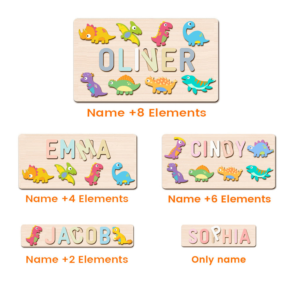 Dinosaur Name Puzzle - 5 Styles