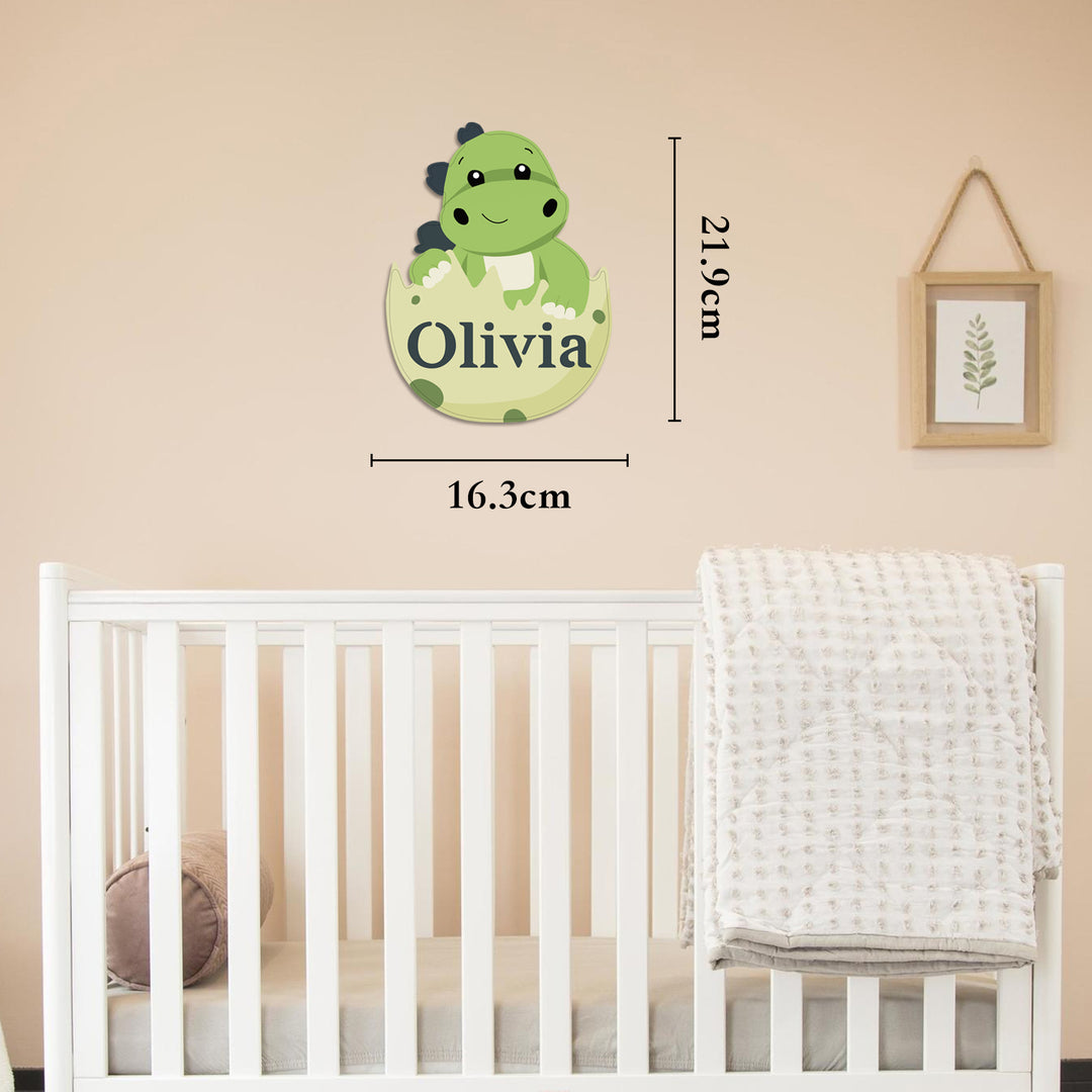 Personalized Wooden Baby's Room Wall Light Set-Dinosaur Theme