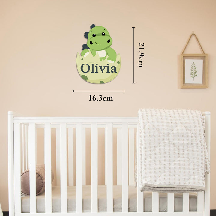 Personalized Wooden Baby's Room Wall Light Set-Dinosaur Theme
