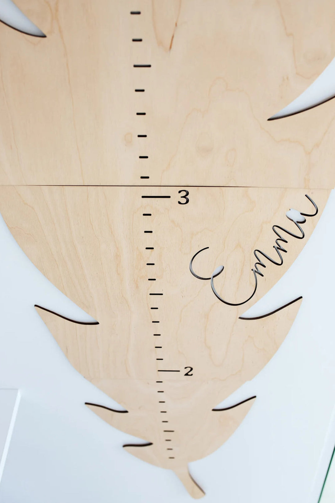 Personalized Wooden Feather Growth Chart (5)