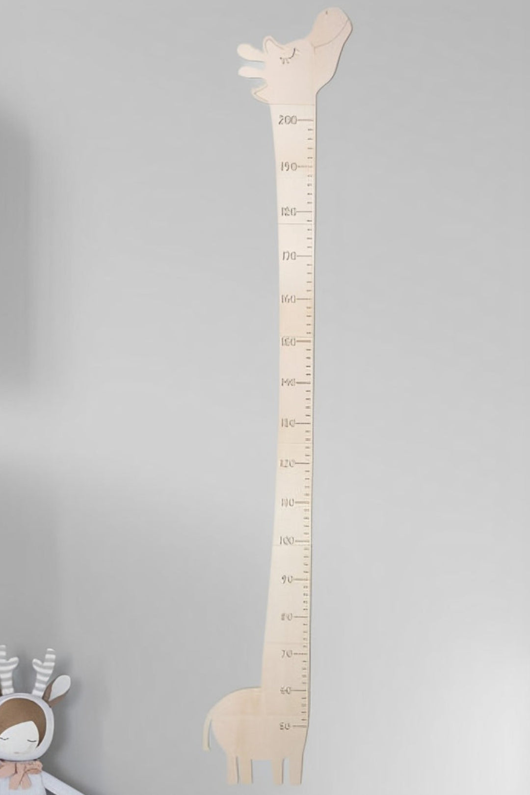 Personalized Wooden Giraffe Growth Chart Height Ruler Nursery Decor ...
