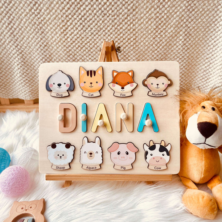 Name puzzles with animal names - “DIANA”