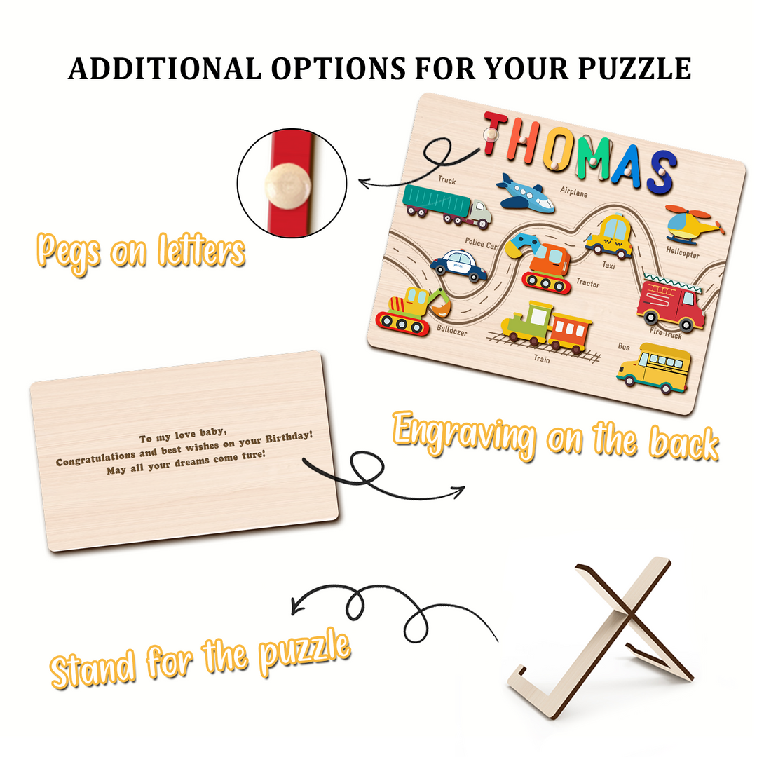 Personalized Traffic Name Puzzle - Accessories