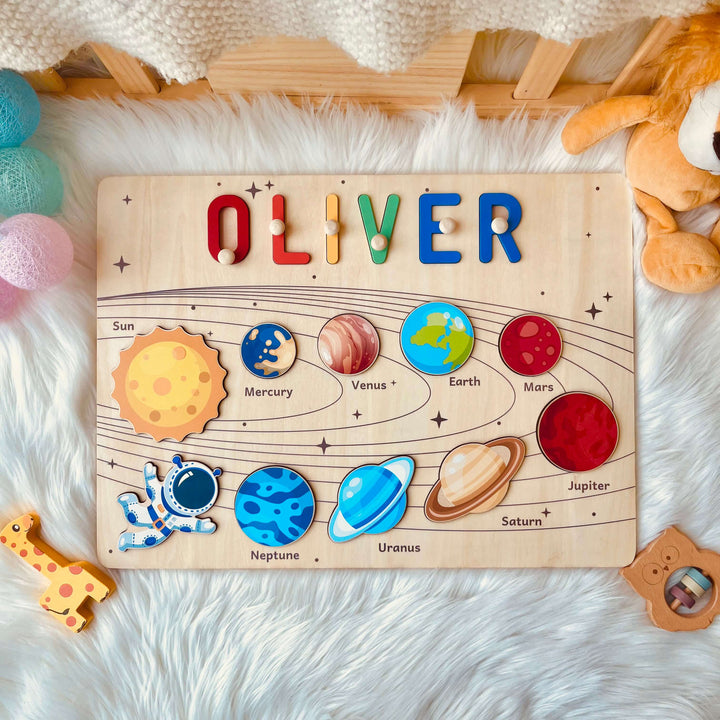 Personalized Planet Name Puzzle for Kids