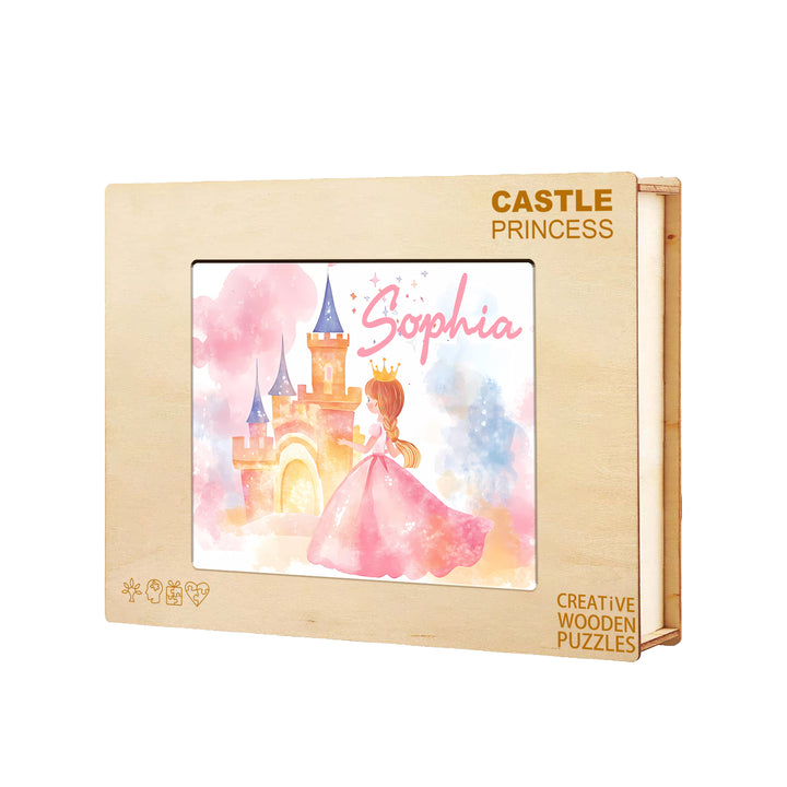 Personalized Wooden Baby Name Jigsaw Puzzle - Fairy Tale Princess