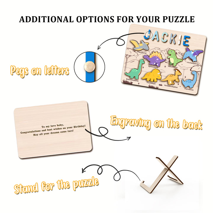 Personalized Dinosaur Name Puzzle - Accessories