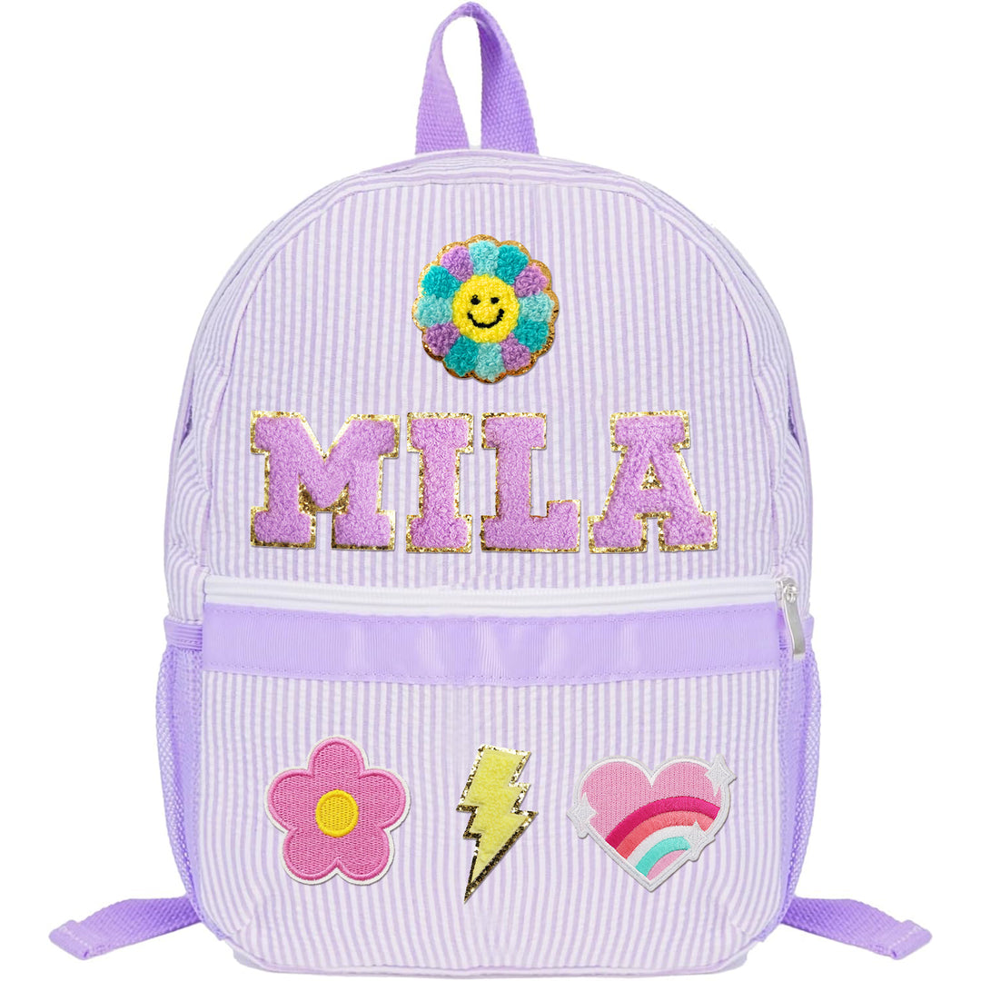 Personalized Kids Back to School Patch Backpack