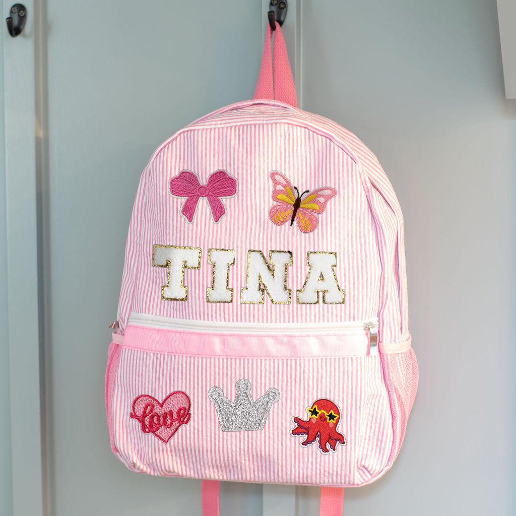 Personalized Kids Back to School Patch Backpack