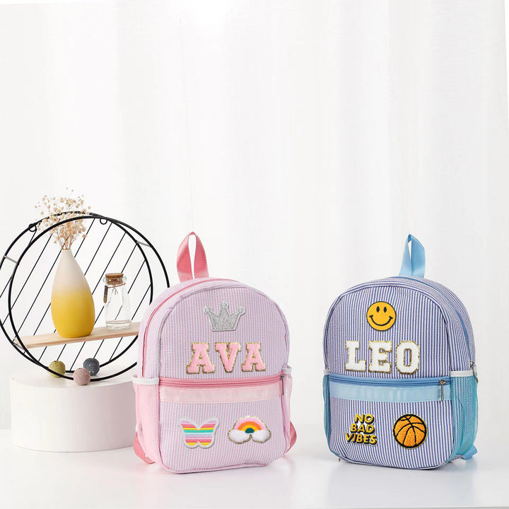 Zaino con toppe personalizzate per bambini