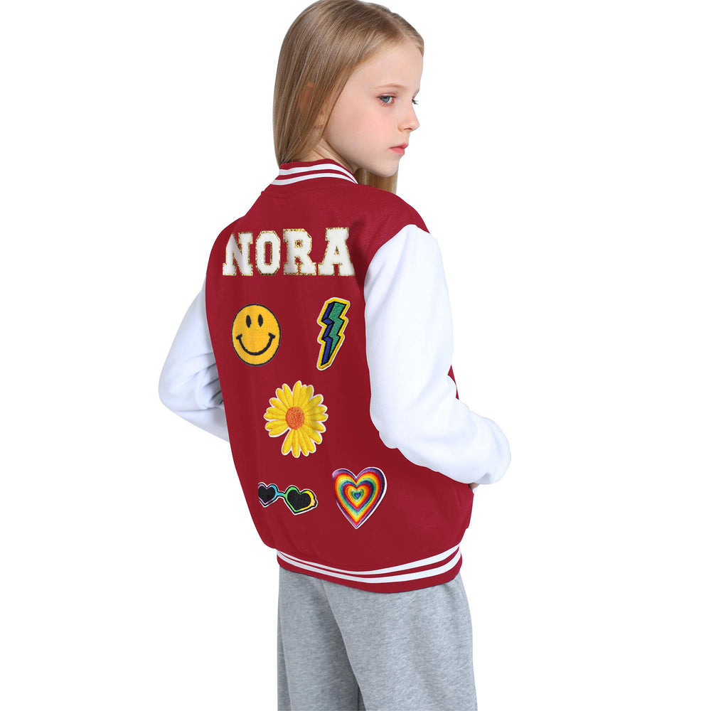 Personalized Kids Varsity Baseball Patch Jacket