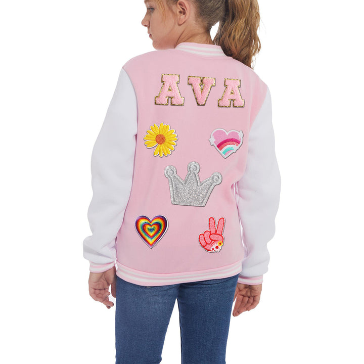 Personalized Kids Varsity Baseball Patch Jacket