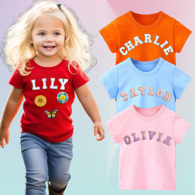 Personalized Patch T-shirt for Kids