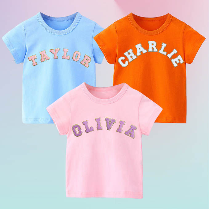 Personalized Kids Patch T-shirt