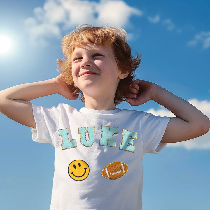 Personalized Toddler Patch White T-shirt