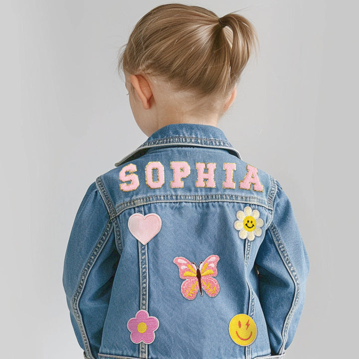 Personalized Kids Name Patch Jean Jacket