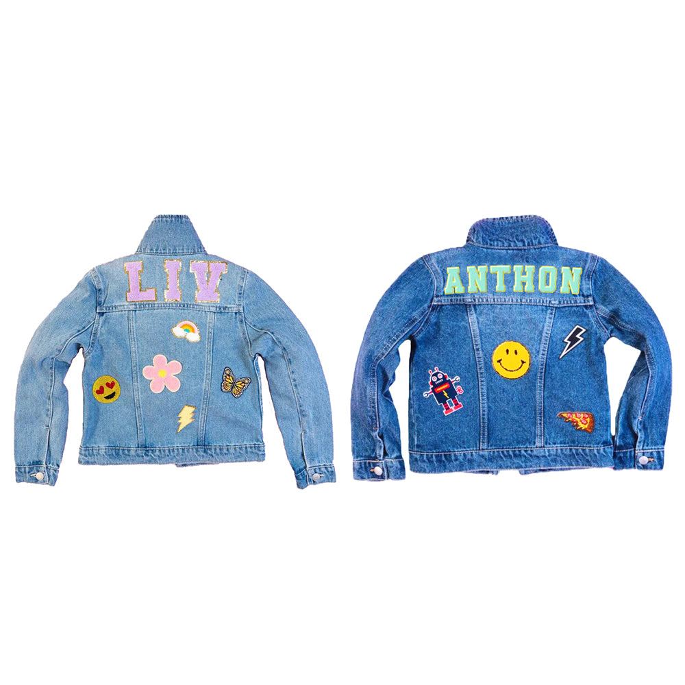 Personalized Kids Patch Jean Jacket For Kids Gift