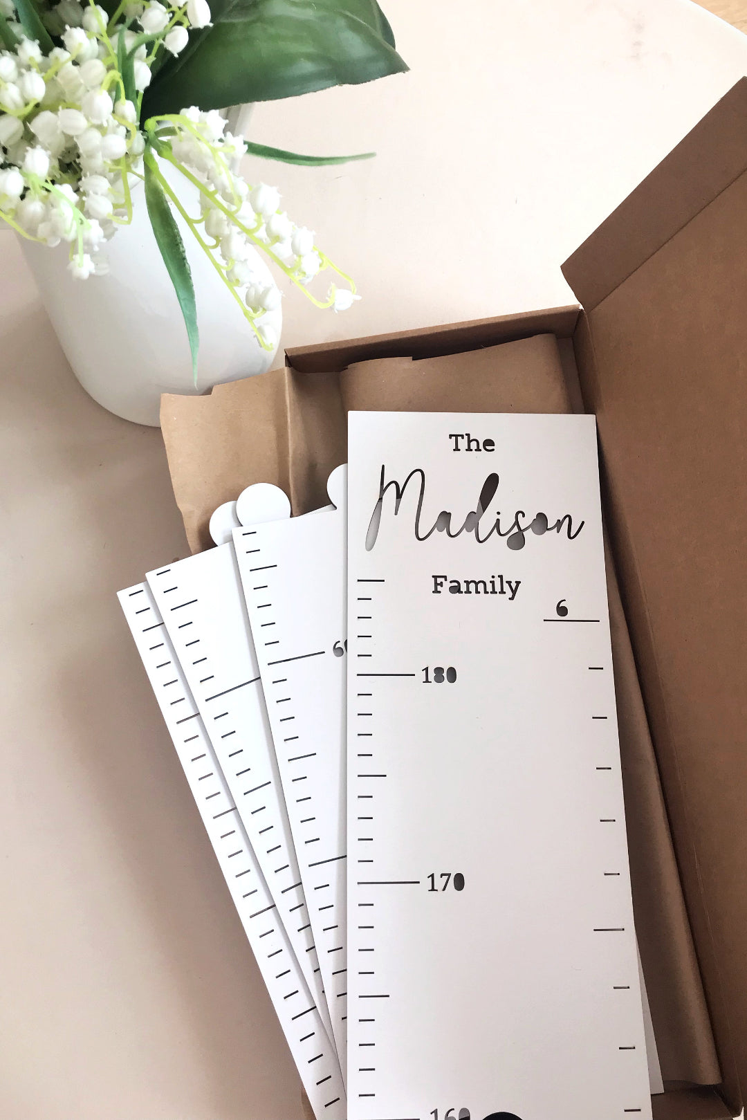 Personalized Wooden Baby Growth Height Chart