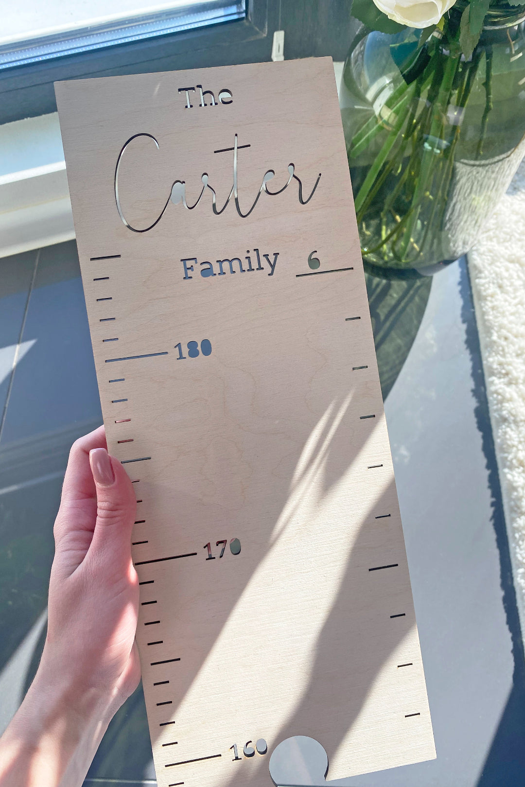 Personalized Wooden Baby Growth Height Chart