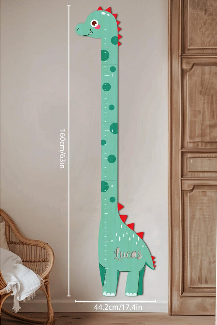 Personalized Wooden Dinosaur Growth Chart Ruler