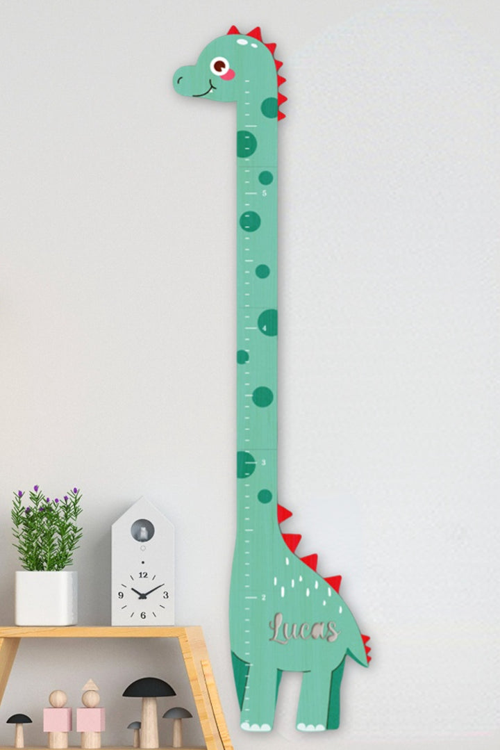 Personalized Wooden Dinosaur Growth Chart Ruler