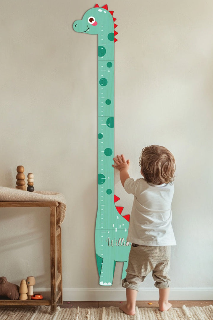 Personalized Wooden Dinosaur Growth Chart Ruler