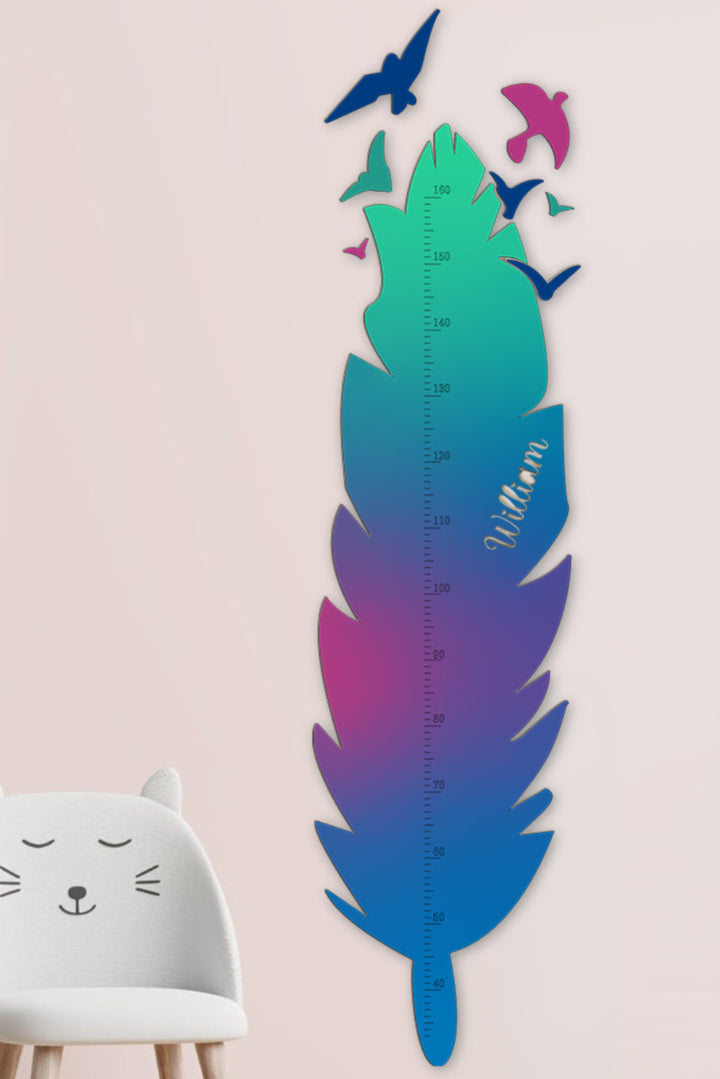 Personalized Wooden Dinosaur Growth Chart Height Rulers