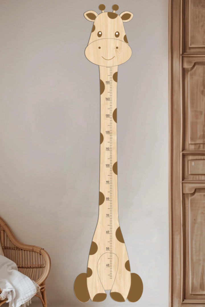 Personalized Wooden Giraffe Growth Chart Height Ruler