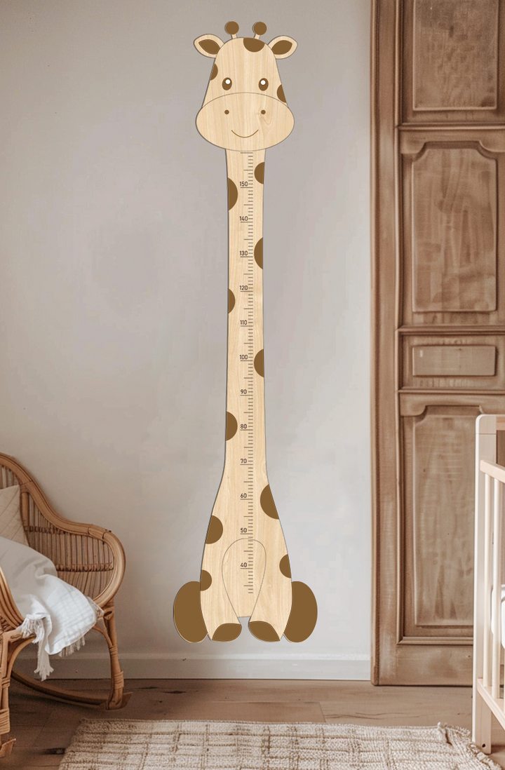 Personalized Wooden Giraffe Growth Chart Height Ruler