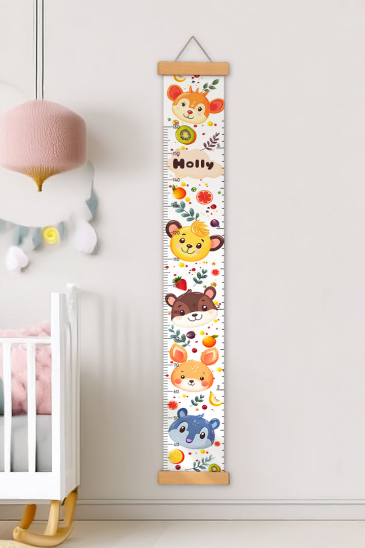 Personalized Cute Hanging Canvas Height Ruler