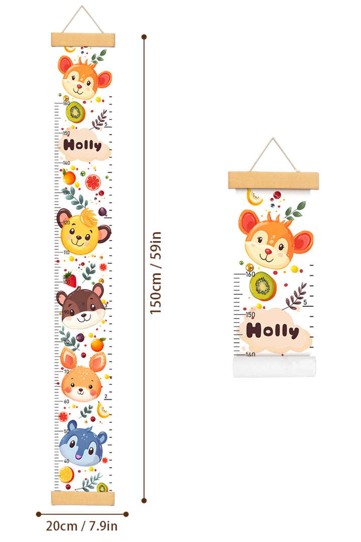 Personalized Cute Hanging Canvas Height Ruler