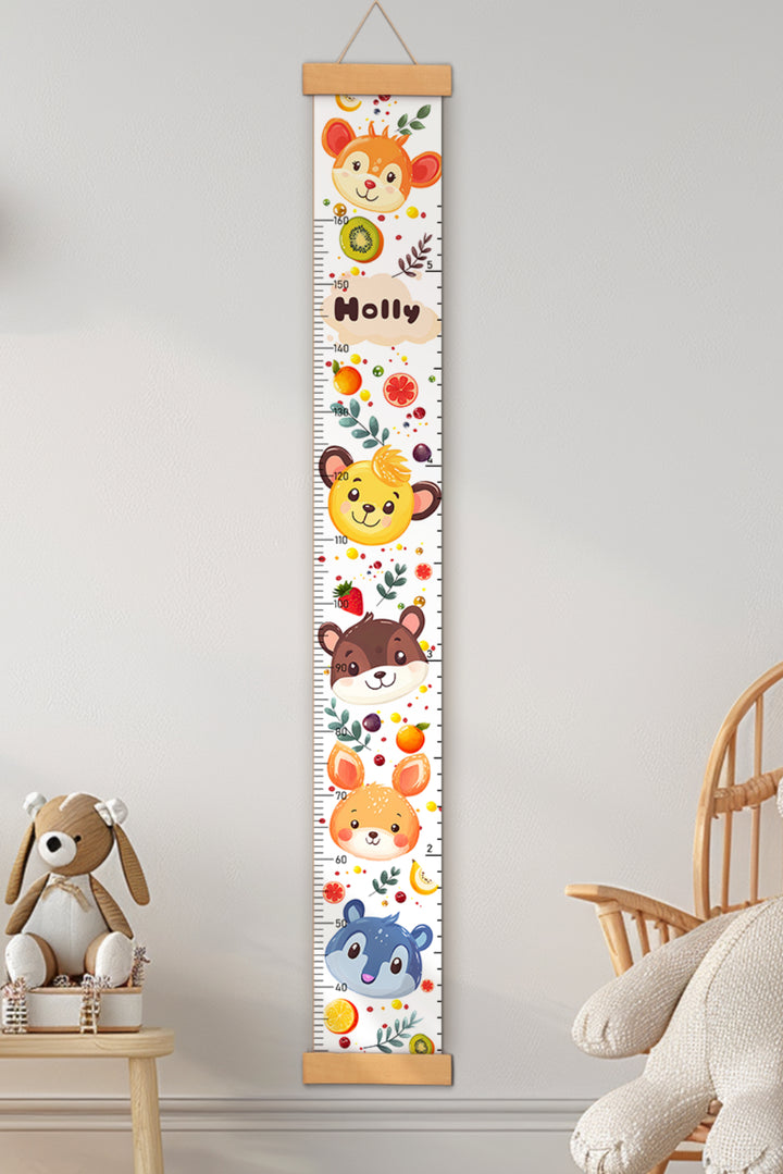 Personalized Cute Hanging Canvas Height Ruler