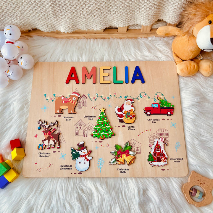Personalized Christmas Name Puzzle