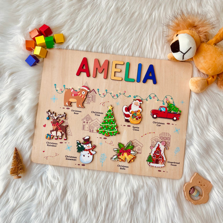Personalized Christmas Name Puzzle