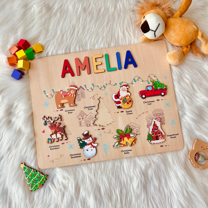 Personalized Christmas Name Puzzle