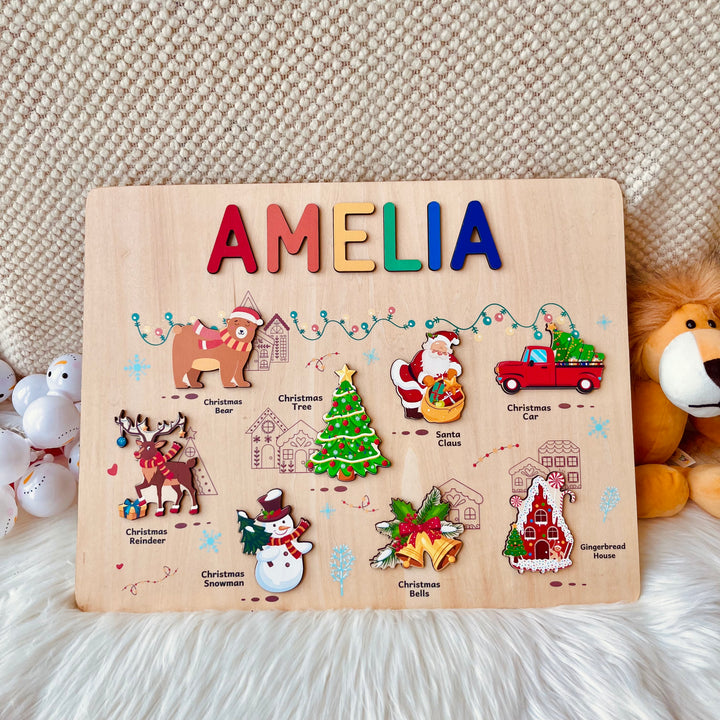 Personalized Christmas Name Puzzle