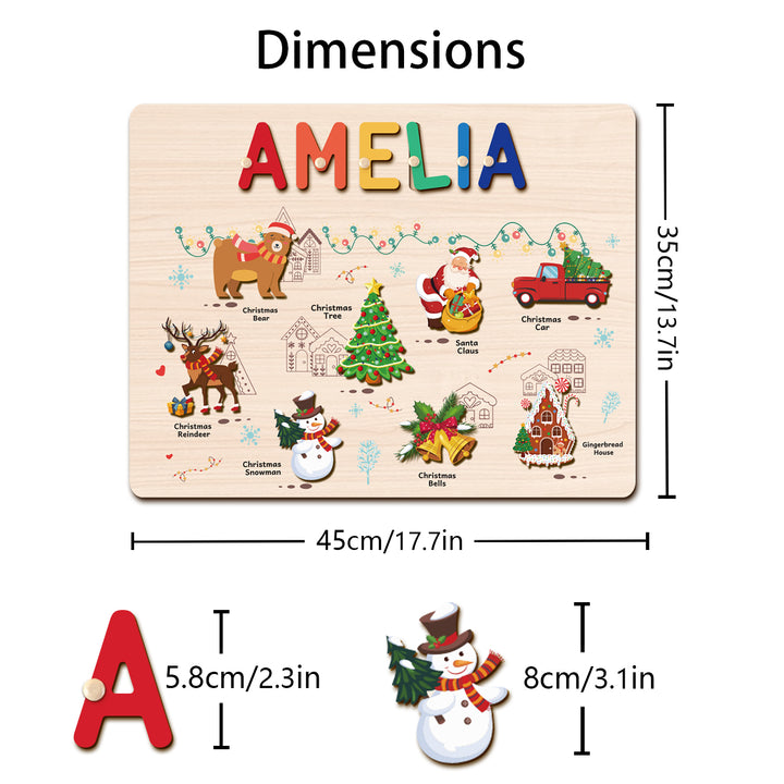 Personalized Christmas Name Puzzle