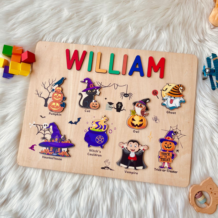 Personalized Halloween Name Puzzle