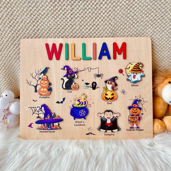 Personalized Halloween Name Puzzle