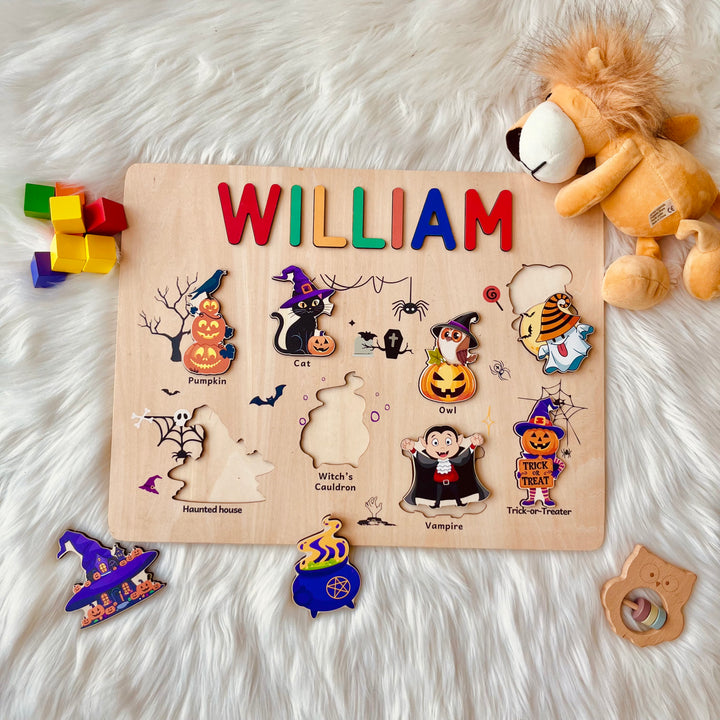 Personalized Halloween Name Puzzle