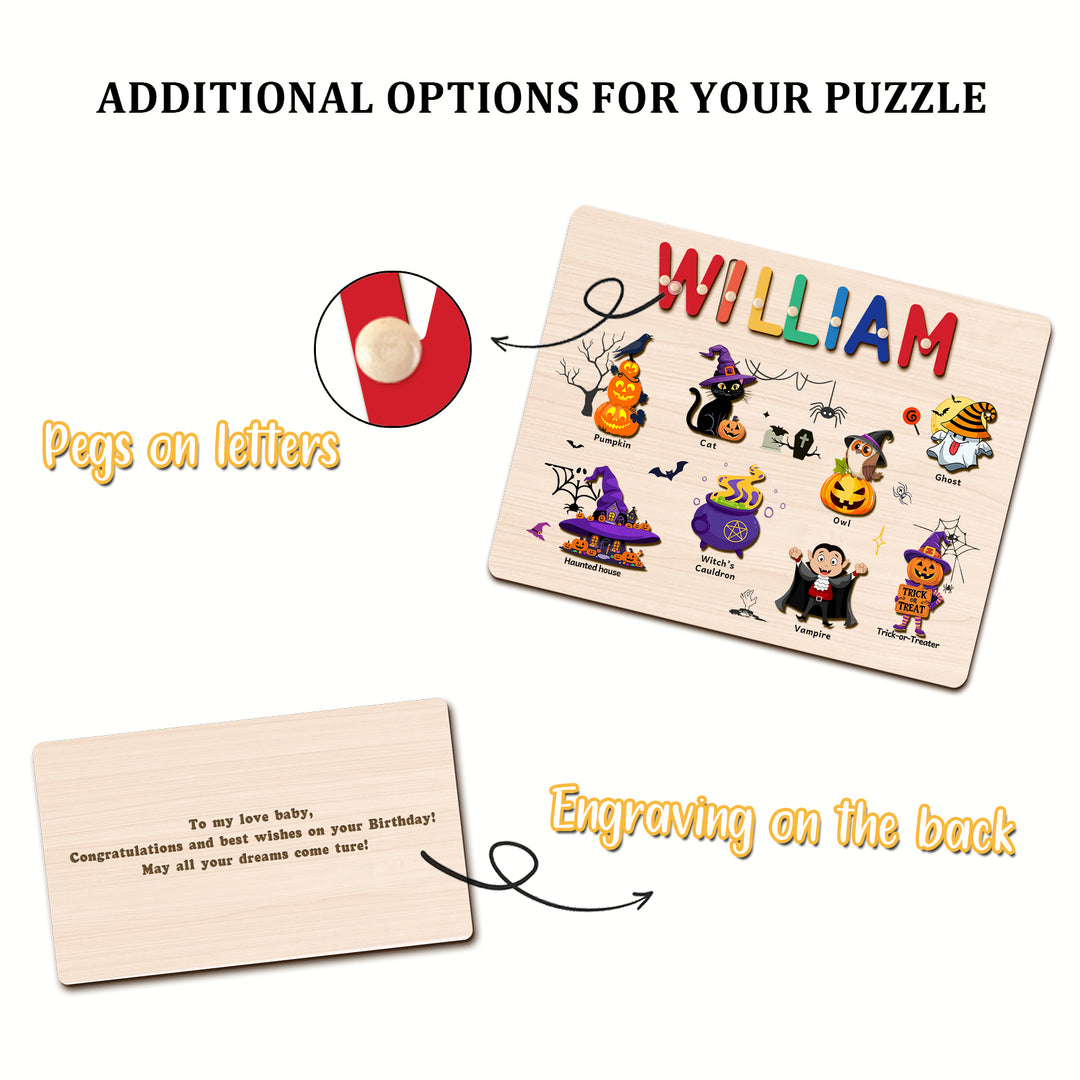 Personalized Halloween Name Puzzle