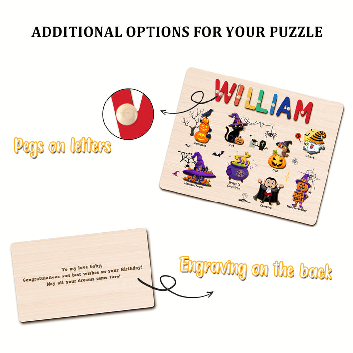 Personalized Halloween Name Puzzle