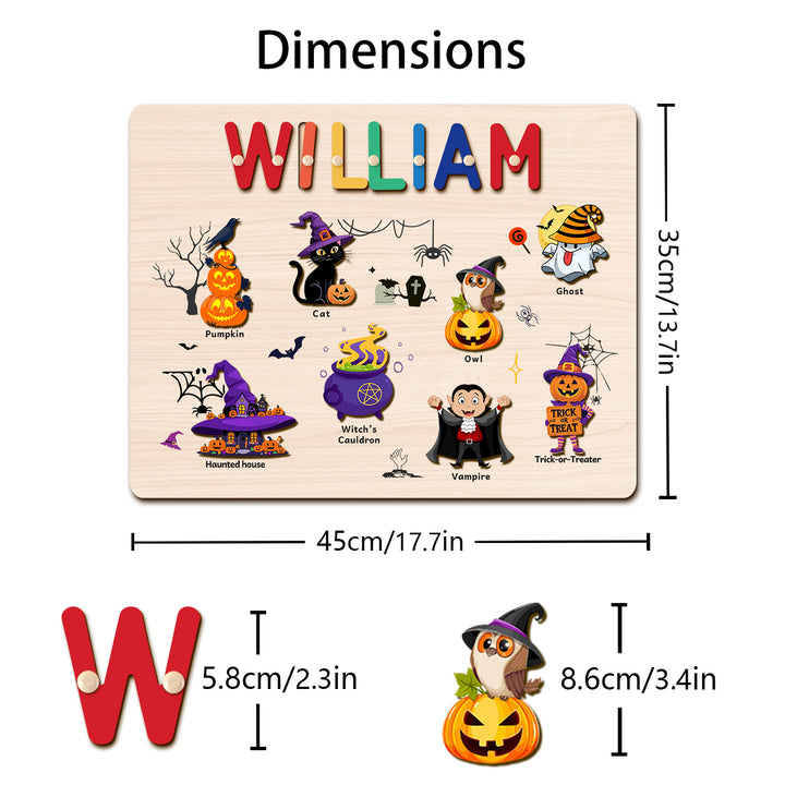 Personalized Halloween Name Puzzle